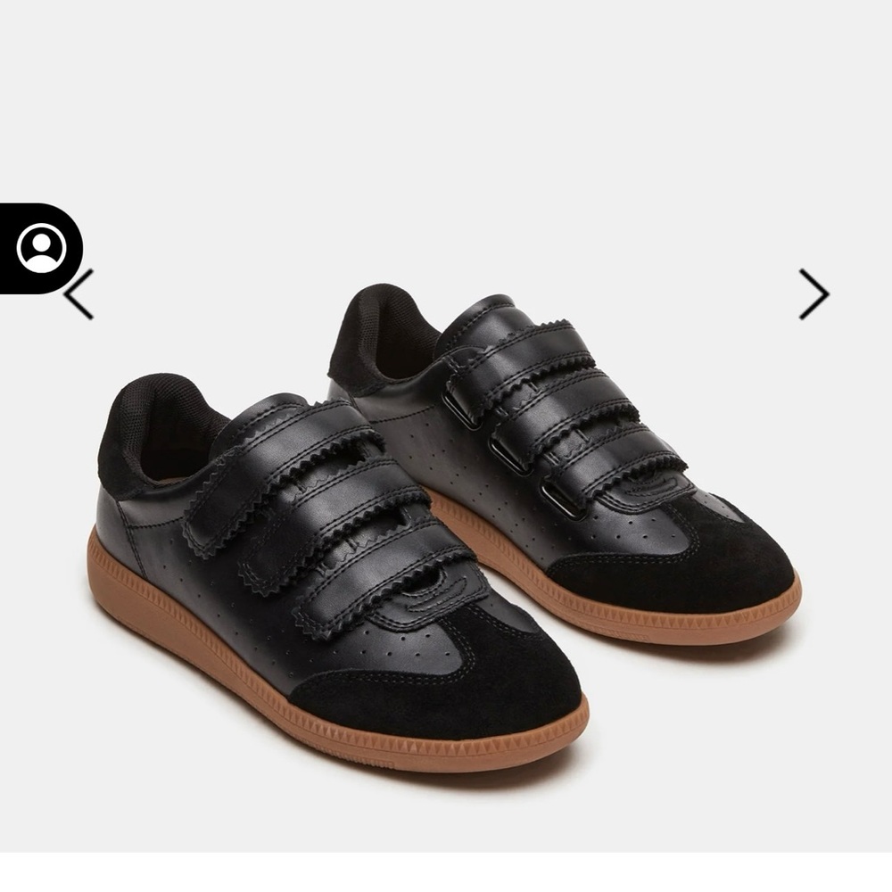 Steve Madden Momentum Black Sneakers NWOT